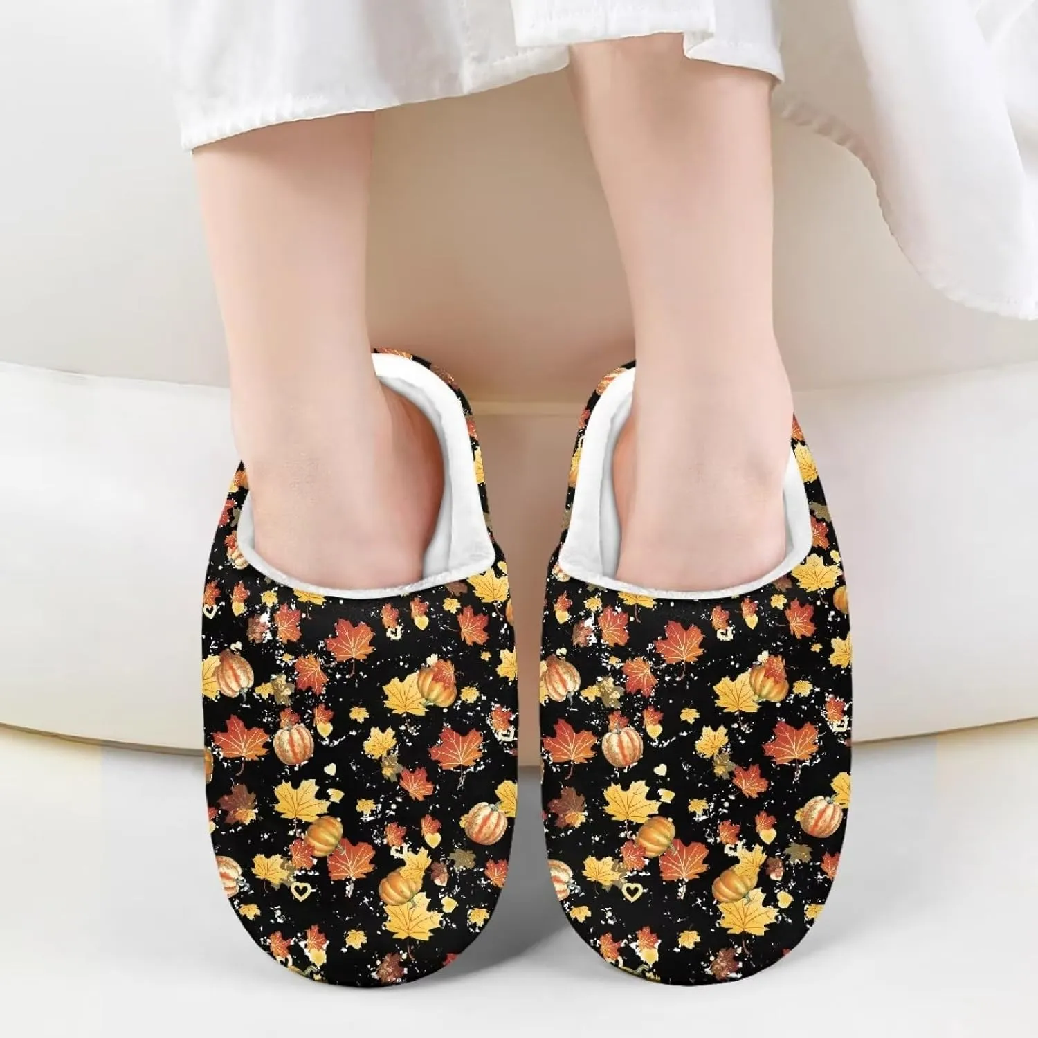 Veniyate Plush Warm Slippers for Girls Boys Kids Toddlers Winter Indoor House Home Shoes