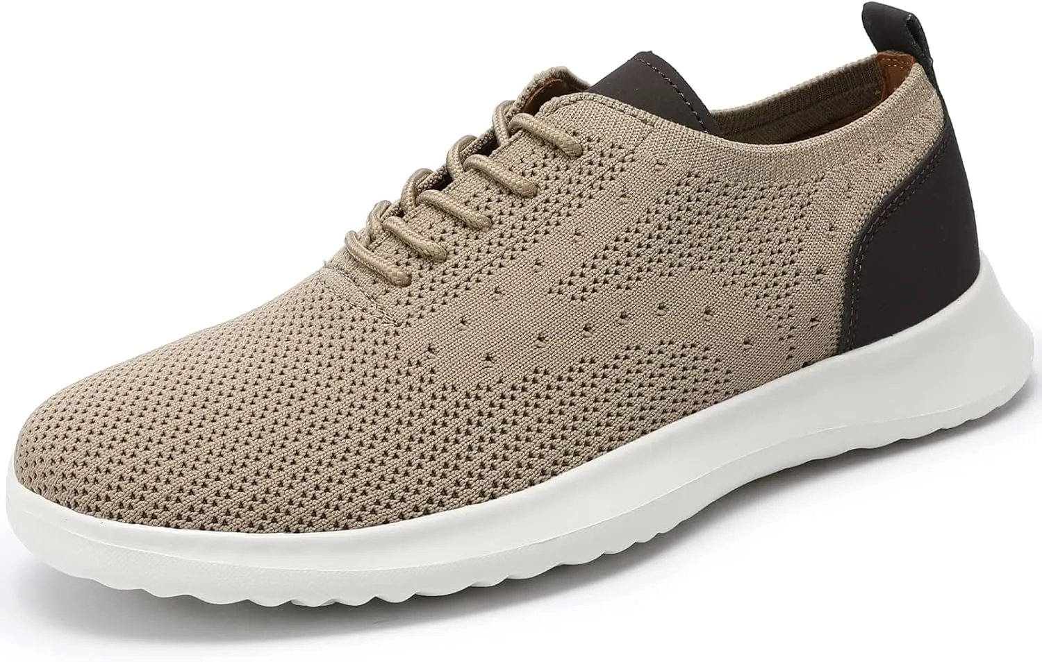VILOCY Men's Casual Dress Oxfords Shoes Knit Lightweight Breathable Fashion Sneaker