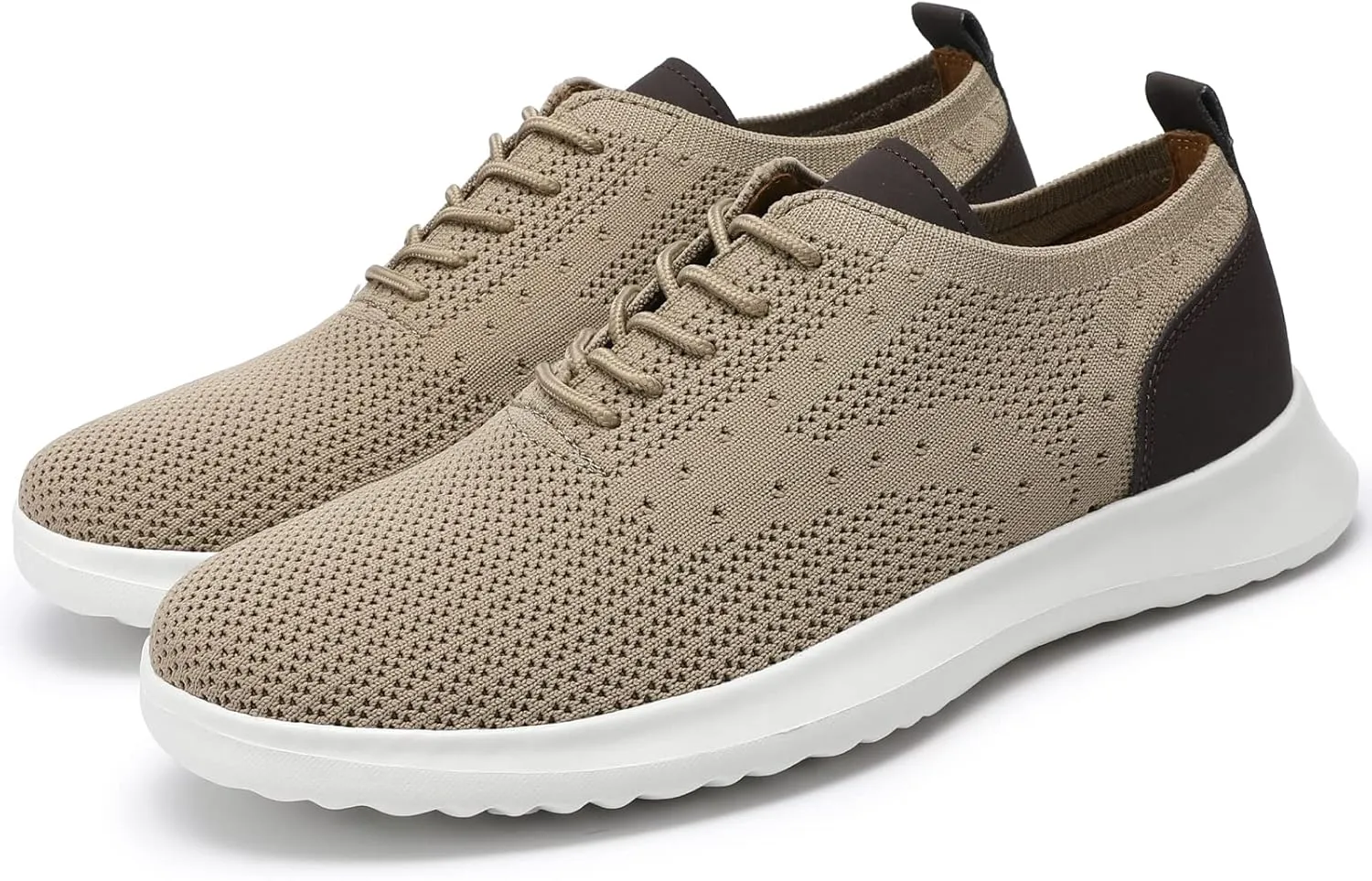 VILOCY Men's Casual Dress Oxfords Shoes Knit Lightweight Breathable Fashion Sneaker