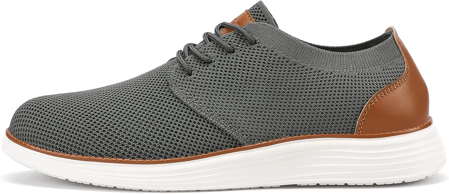 VILOCY Men's Fashion Dress Sneakers Casual Walking Shoes Business Oxfords Comfortable Breathable Lightweight Tennis