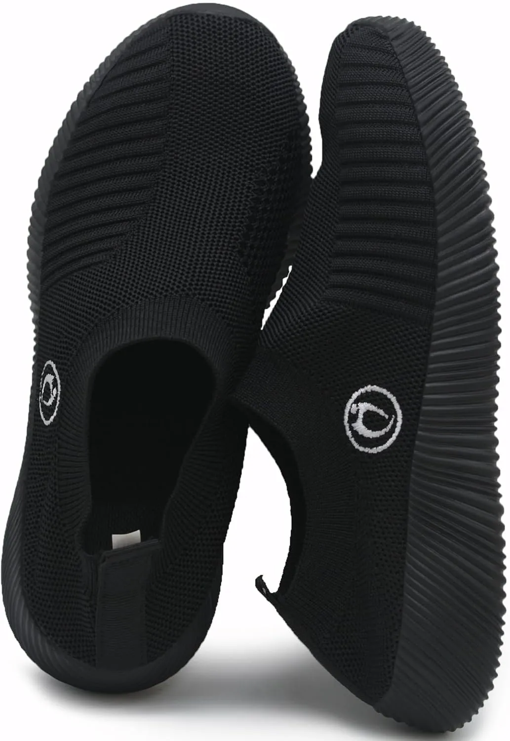 Walking Shoes Women Fashion Black Slip on Sneakers Womens Mesh Lightweight Breathable Sock Shoe Comfortable Platform Athletic