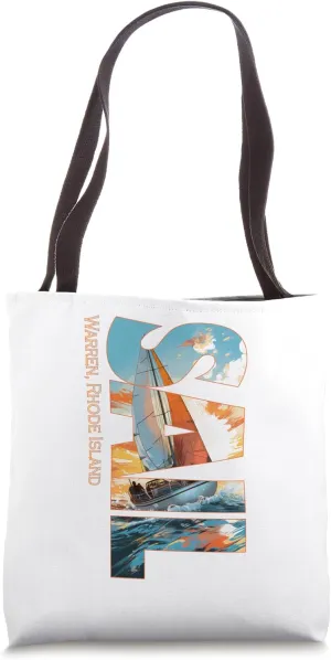 Warren Rhode Island Sailing Nautical Sailor Tote Bag