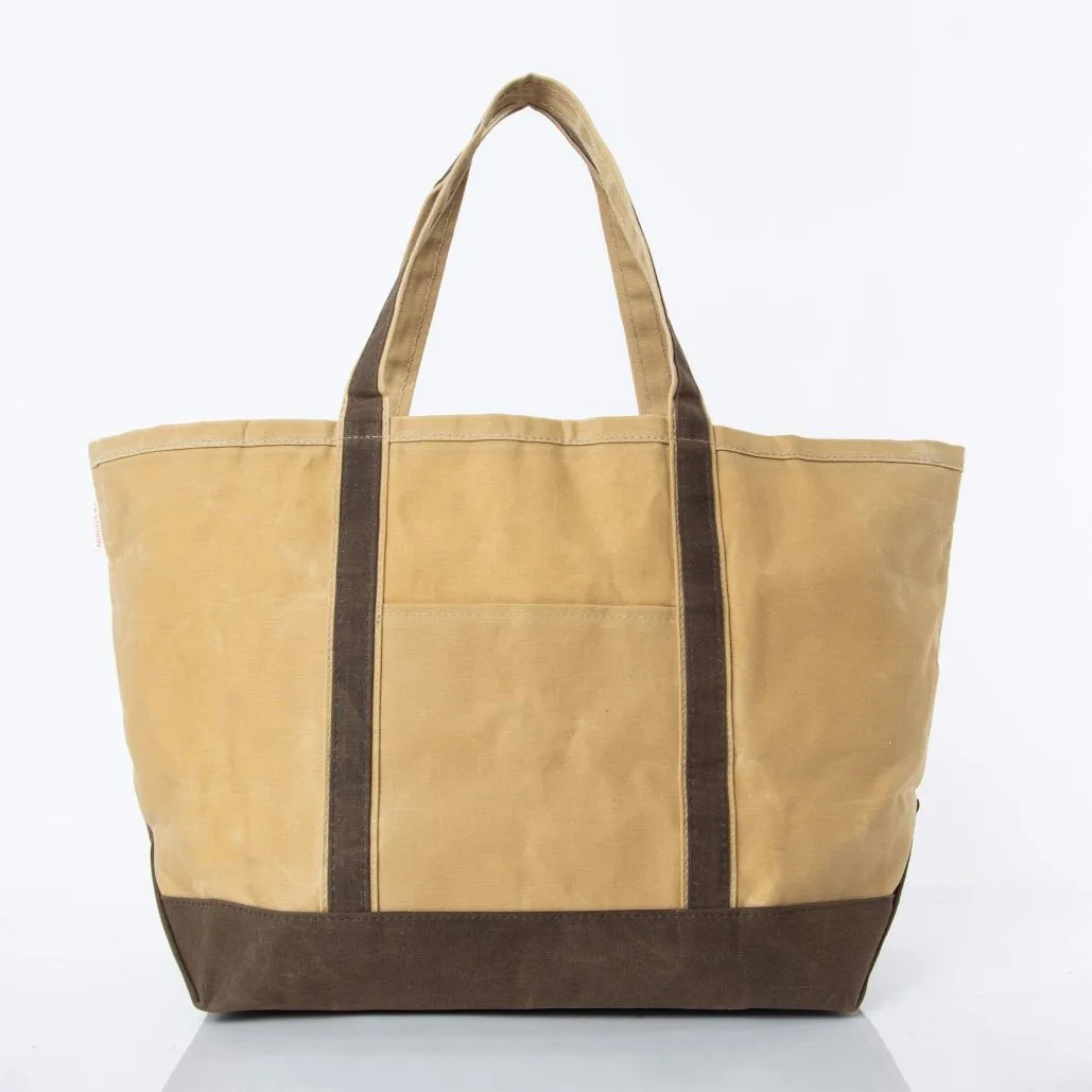 Waxed Canvas Boat Tote