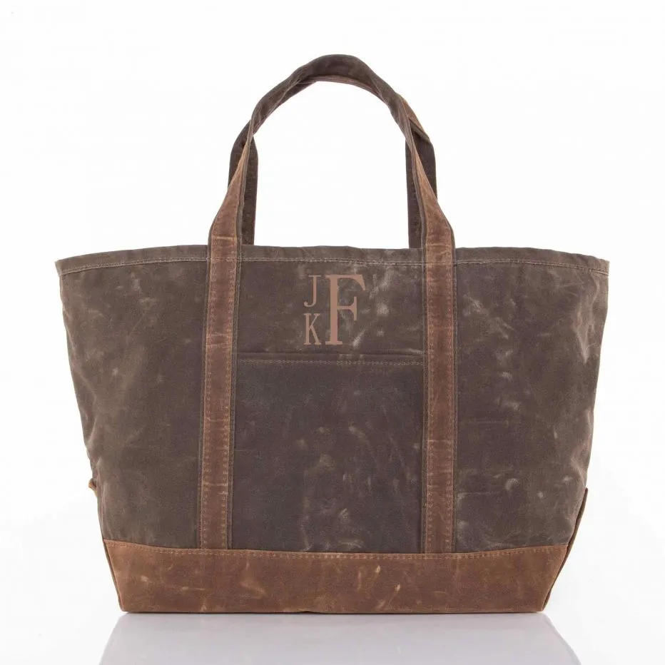Waxed Canvas Boat Tote