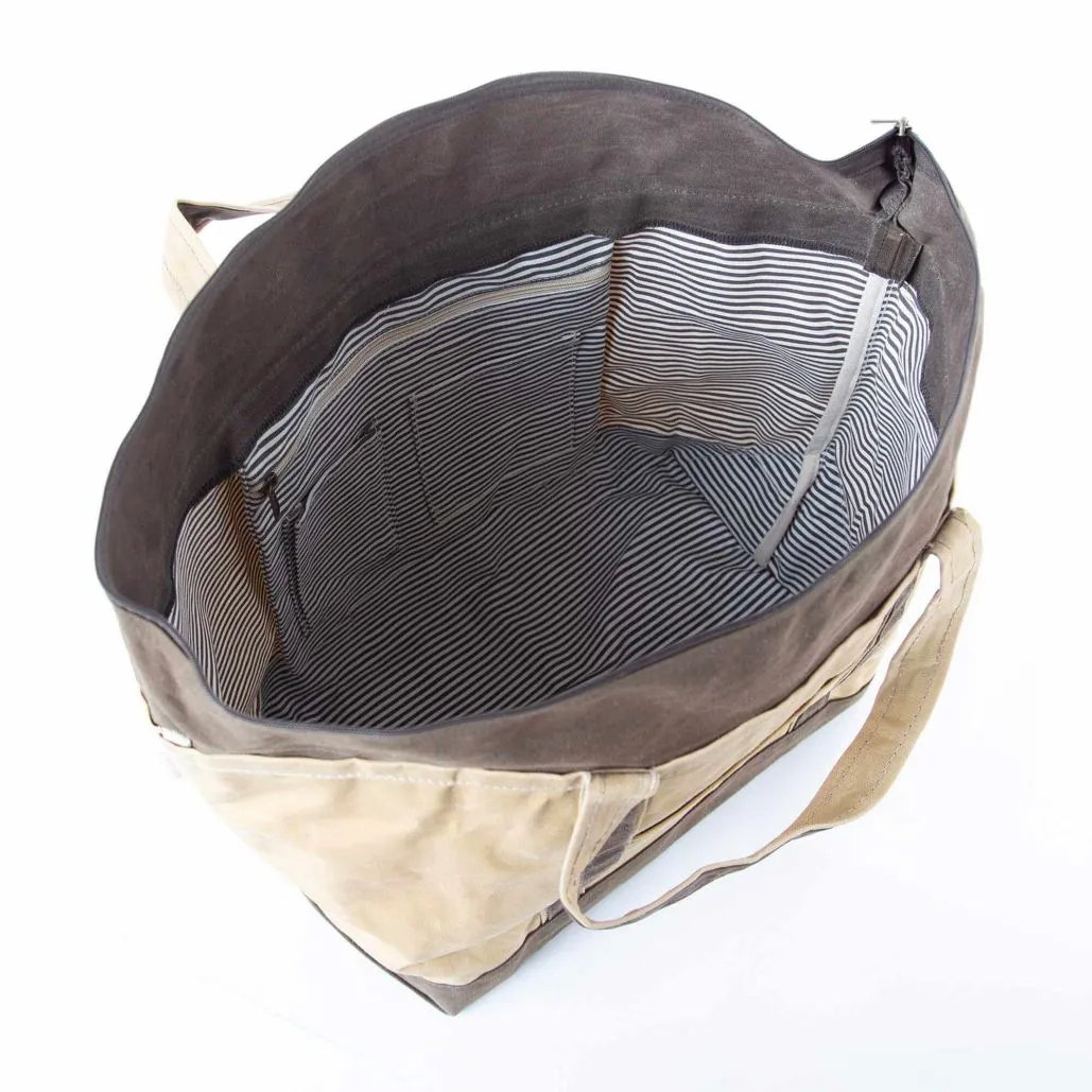 Waxed Canvas Boat Tote