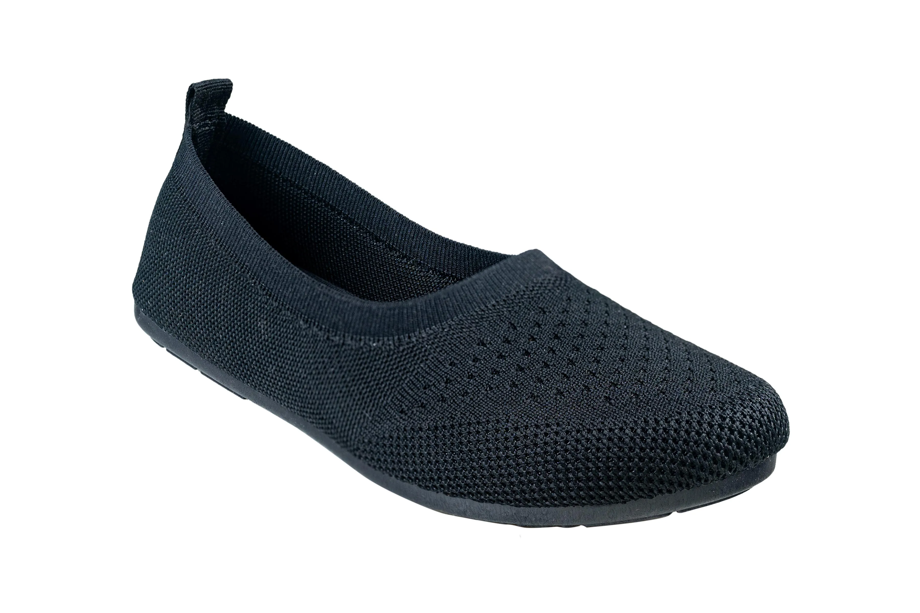 Welcome Ladies Black Canvas Shoe
