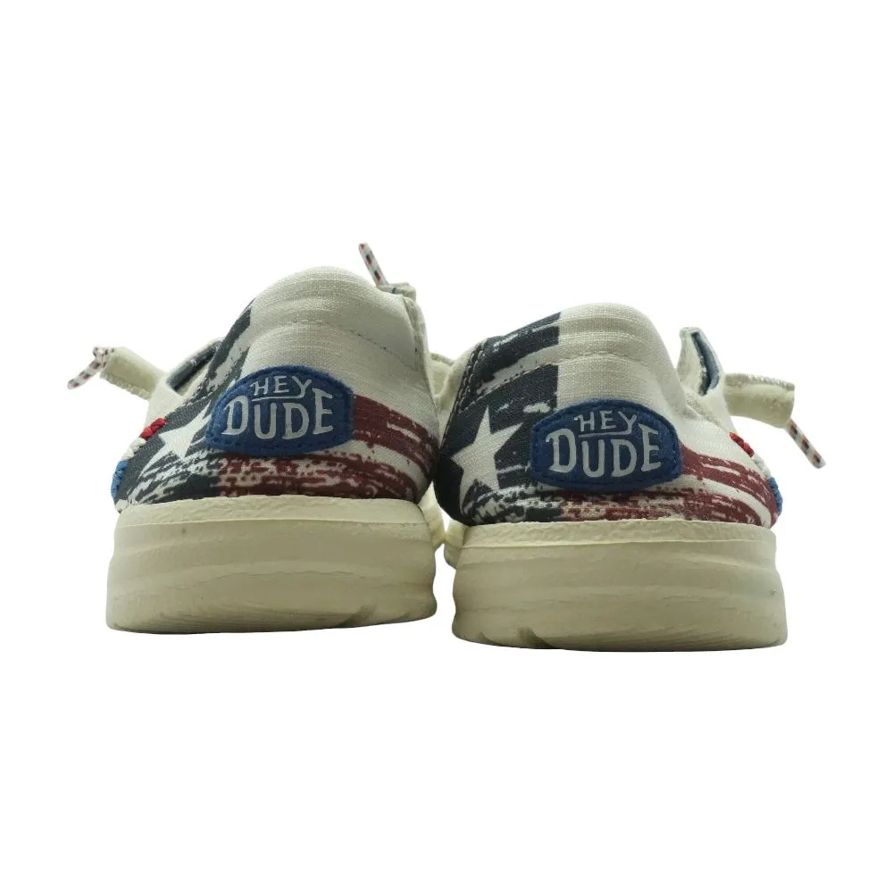 Wendy- Texas Canvas Ivory Boat Shoe Flats