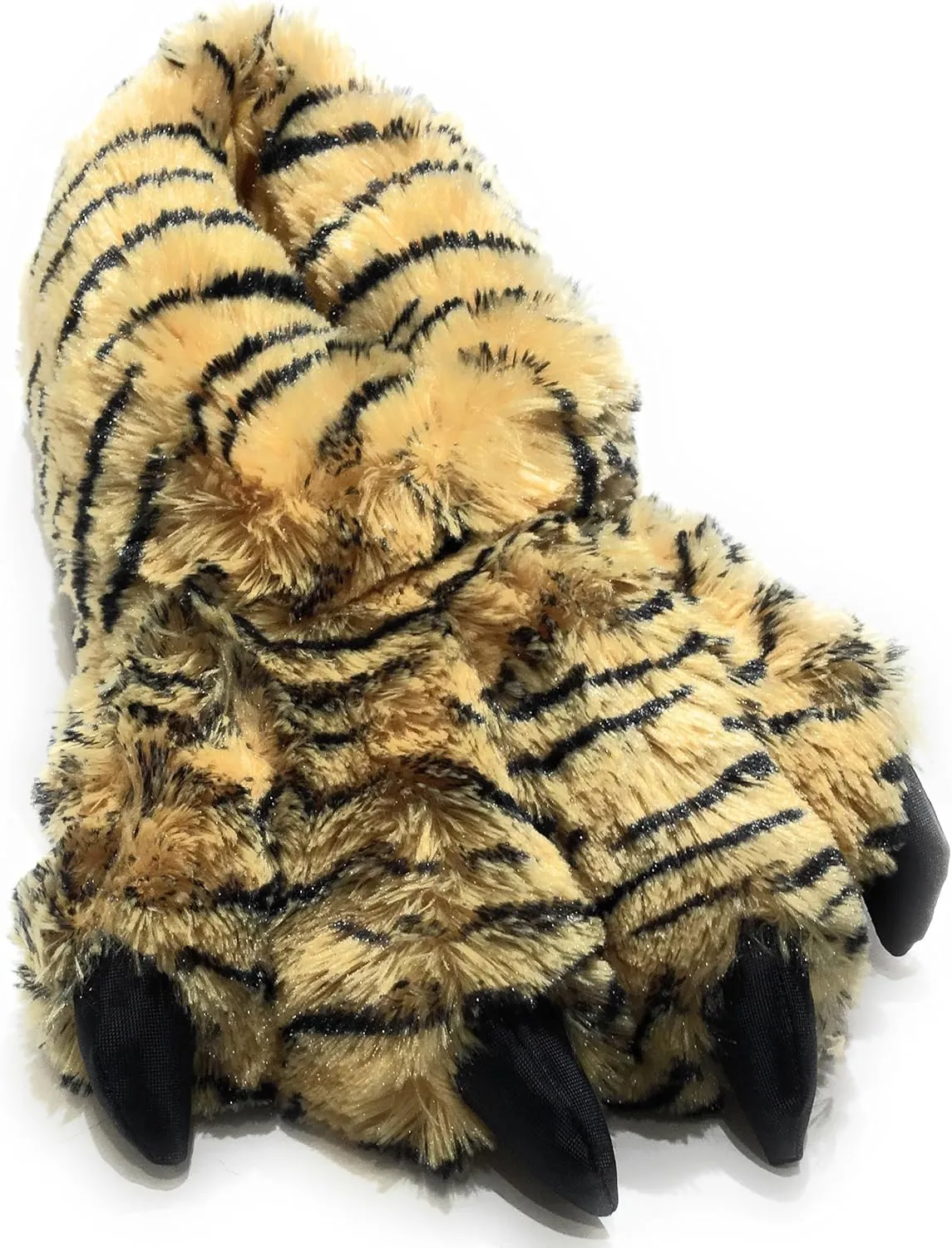 Wild Ones Furry Animal Claw Slippers for Toddlers, Kids and Adults