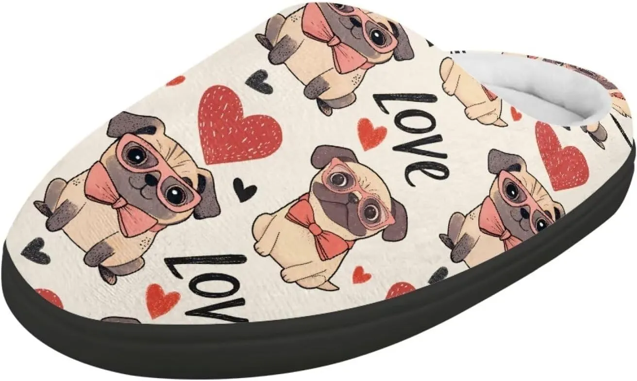 Winter Fluffy Slippers for Girls and Boys, Comfy Warm Scuff Slippers for Walking, Slip On Closed Toe Shoes for Home