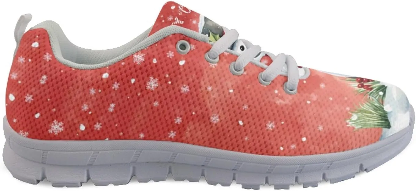Women Athletic Walking Shoes Lace Up Lightweight Casual Running Shoes Sneaker Gym Travel