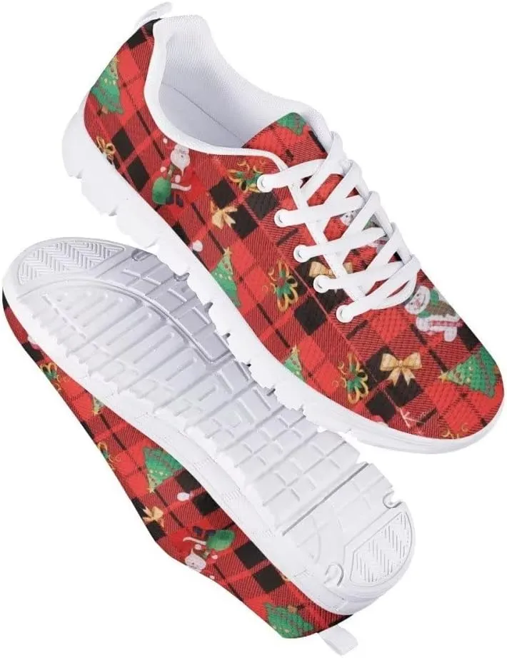 Women Floral/Leopard Print Running Sneaker Lightweight Walking Jogging Sports Shoes