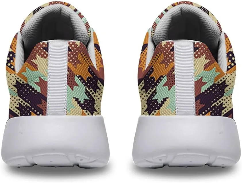 Women Men Colored Houndstooth Dots Shoes Personalited 3D Print Running Shoes Athletic Tennis Sneakers