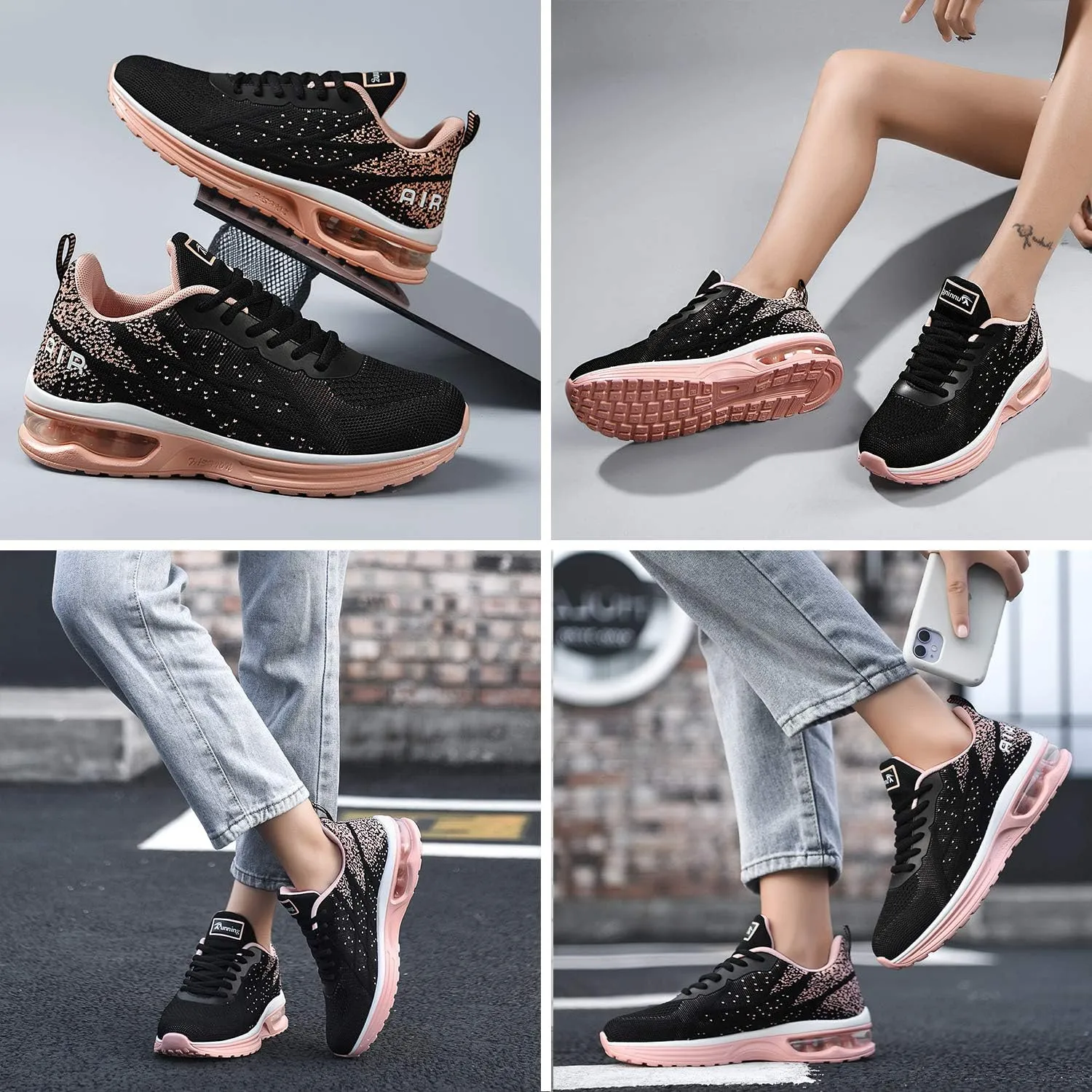 Women's Air Athletic Tennis Running Sneakers Lightweight Sport Gym Jogging Breathable Fashion Walking Shoes(US 5.5-10)