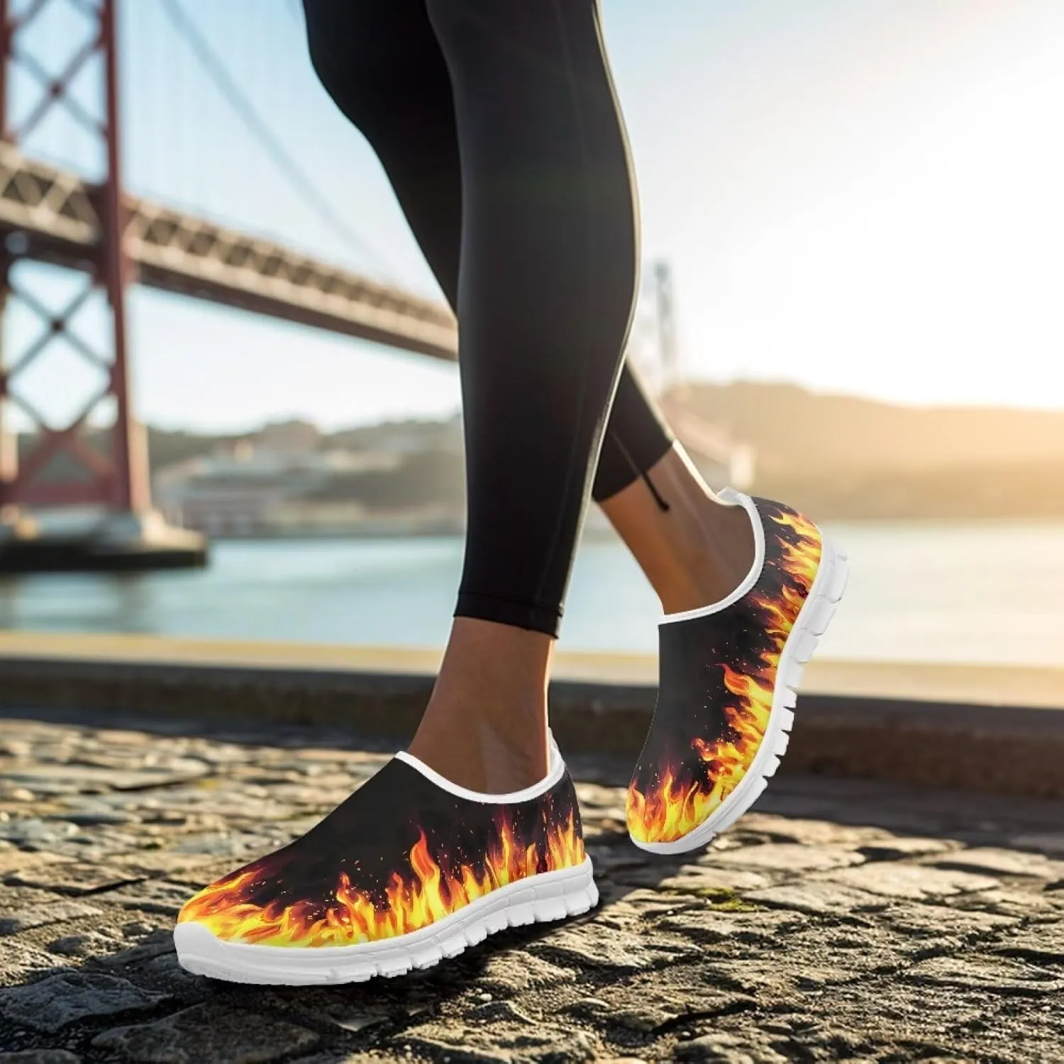 Women's Fashion Sneaker Lightweight Casual Shoes Ladies Non Slip Loafers Walking Travel Shoes Work Slip On