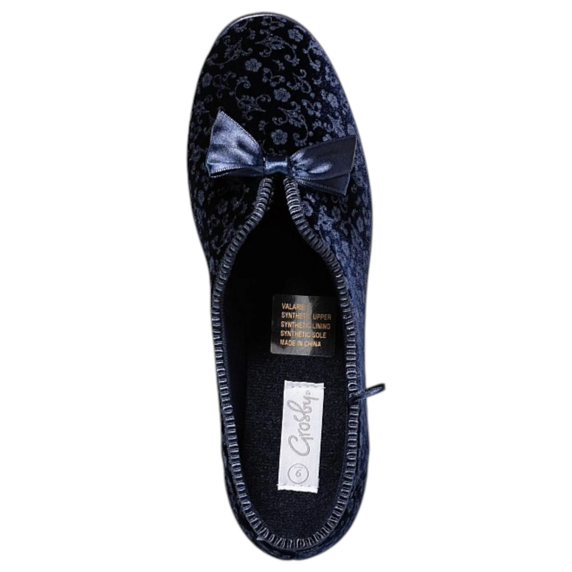 Womens Grosby Valerie 2 Slip On Slippers Navy
