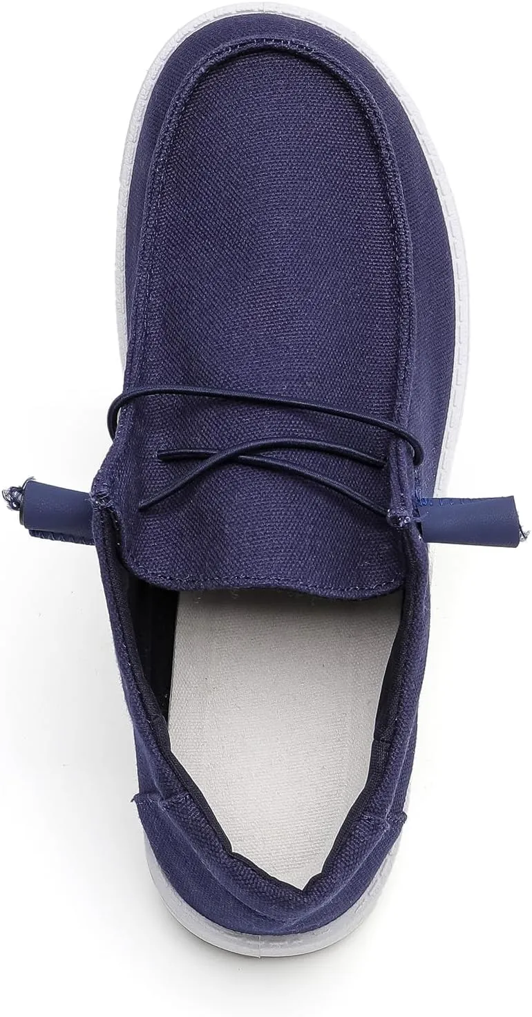 Womens Loafers Women Shoes Casual Slip-On Canvas Shoes Breathable Lightweight Boat Shoes for Women