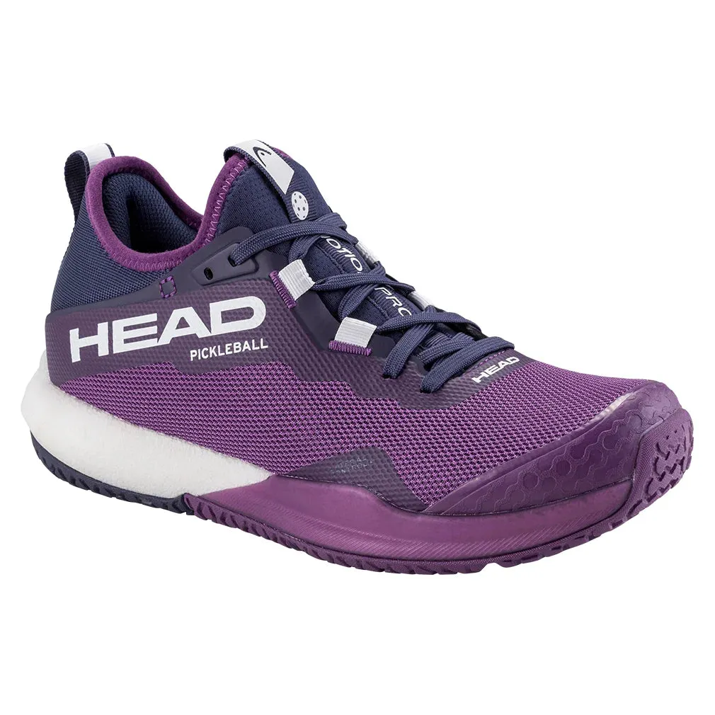 Women`s Motion Pro Pickleball Shoes Plum and White