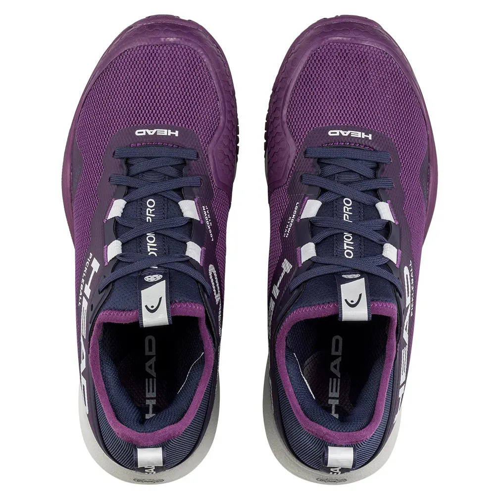 Women`s Motion Pro Pickleball Shoes Plum and White