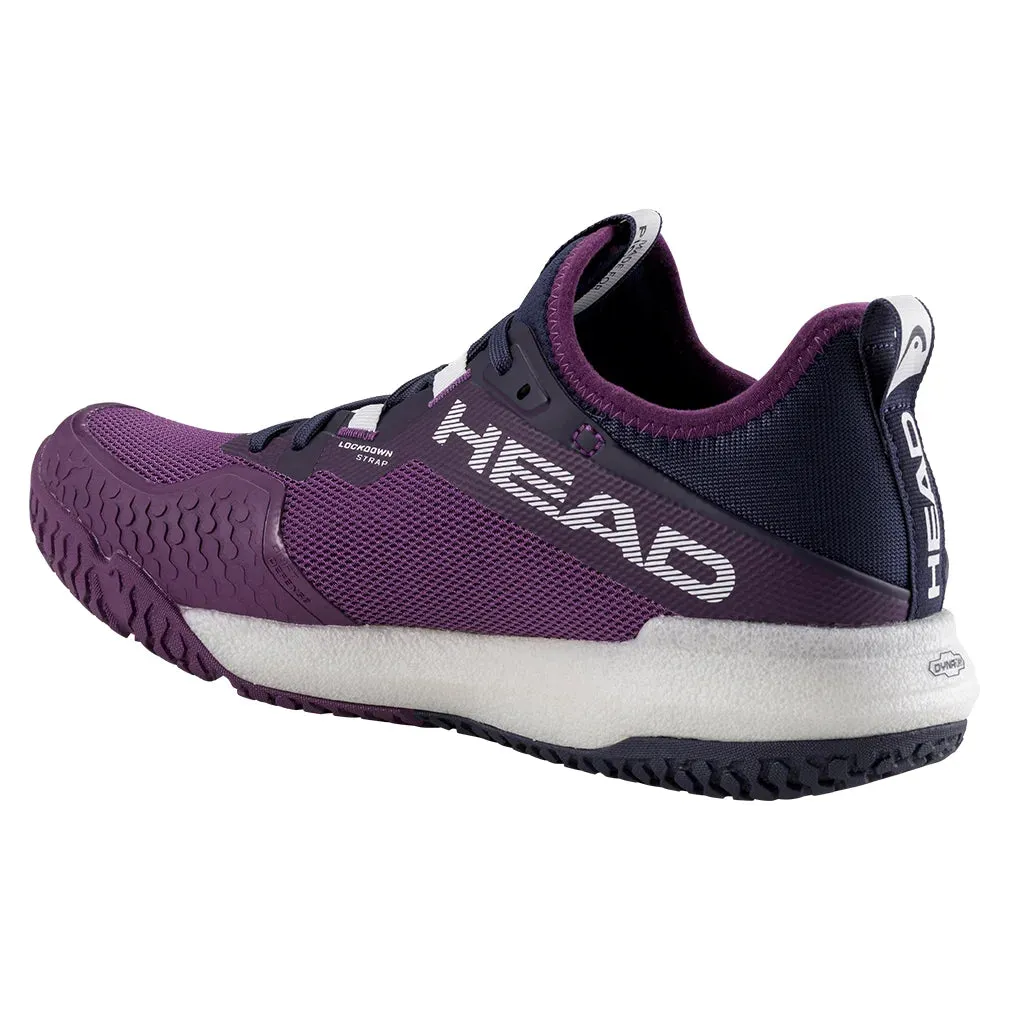 Women`s Motion Pro Pickleball Shoes Plum and White