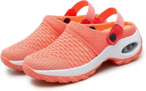 Women's Orthopedic Clogs with Air Cushion Support to Reduce Back and Knee Pressure, Mesh Shoes Slip-On Slippers for Women