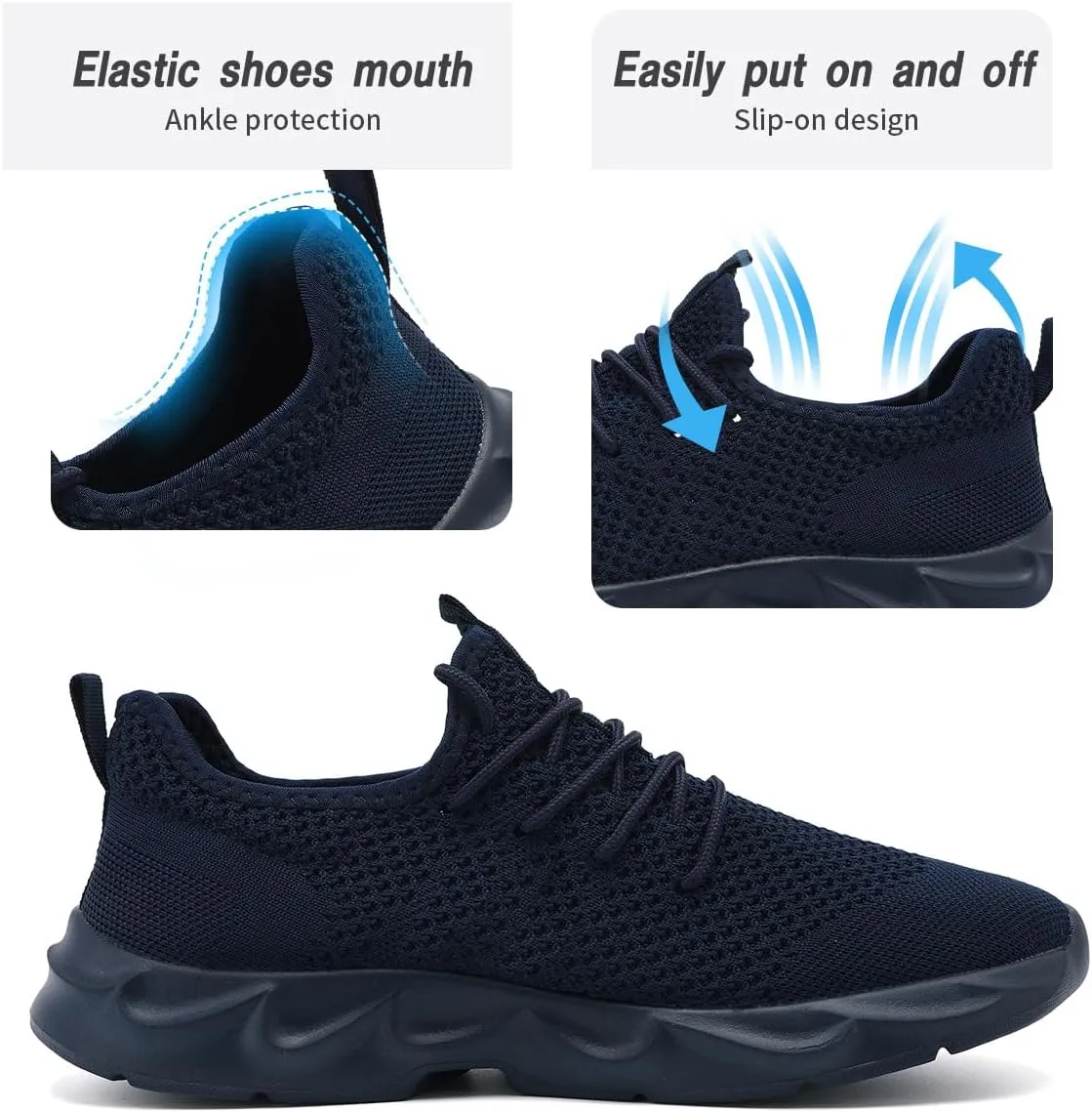 Womens Running Shoes Lightweight Breathable No Slip Sneakers Gym Athletic Workout Casual Sports Walking Tennis Shoes