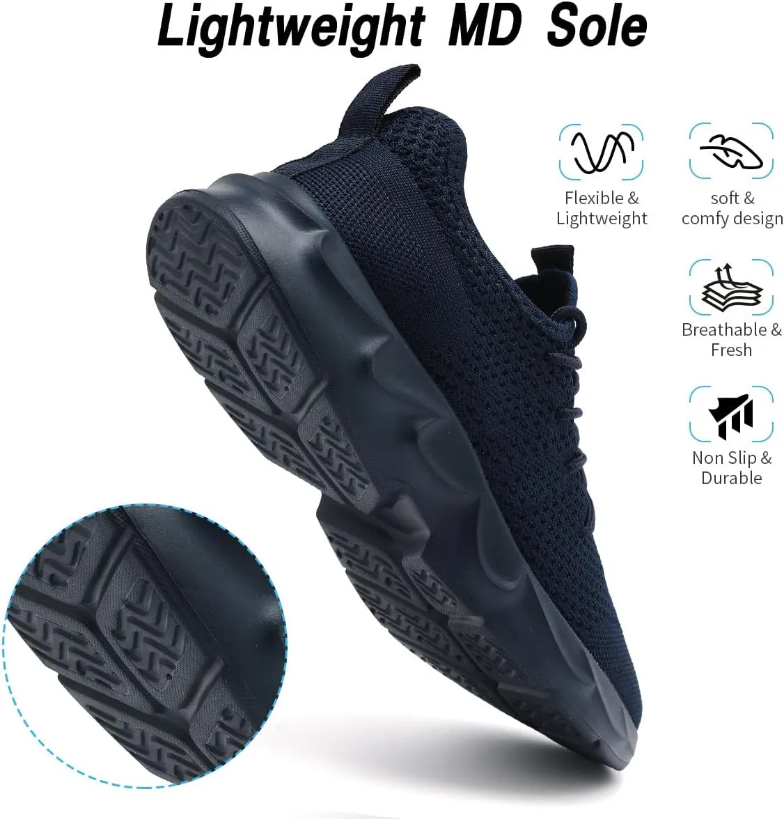 Womens Running Shoes Lightweight Breathable No Slip Sneakers Gym Athletic Workout Casual Sports Walking Tennis Shoes