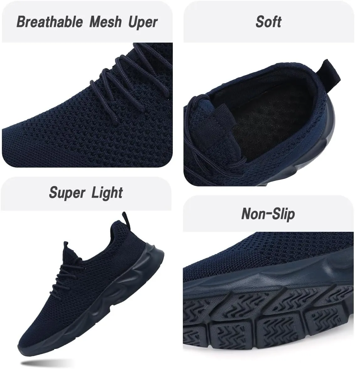 Womens Running Shoes Lightweight Breathable No Slip Sneakers Gym Athletic Workout Casual Sports Walking Tennis Shoes