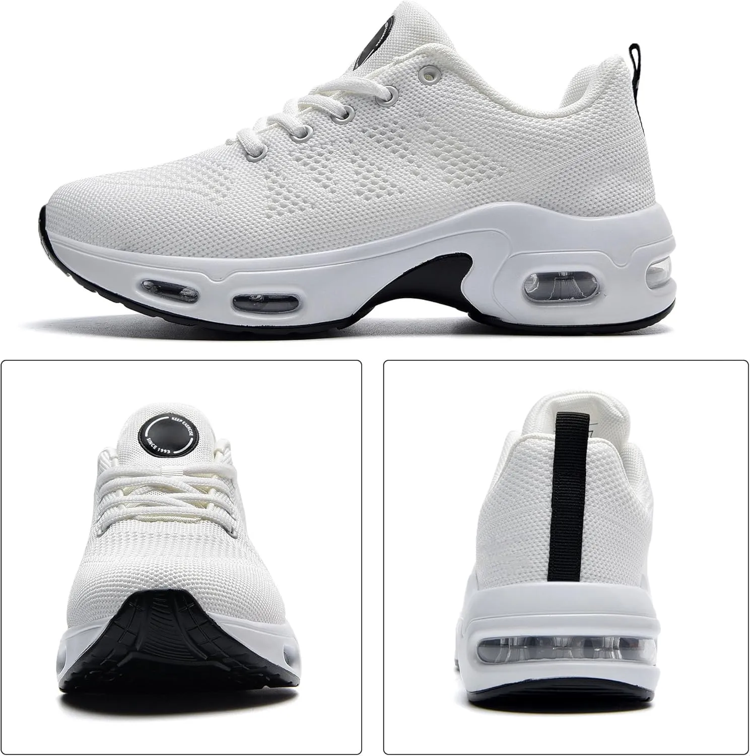 Womens Tennis Running Shoes Athletic Gym Walking Fashion Sneakers Breathable Lightweight Jogging Sport Shoe US Size 5.5-11