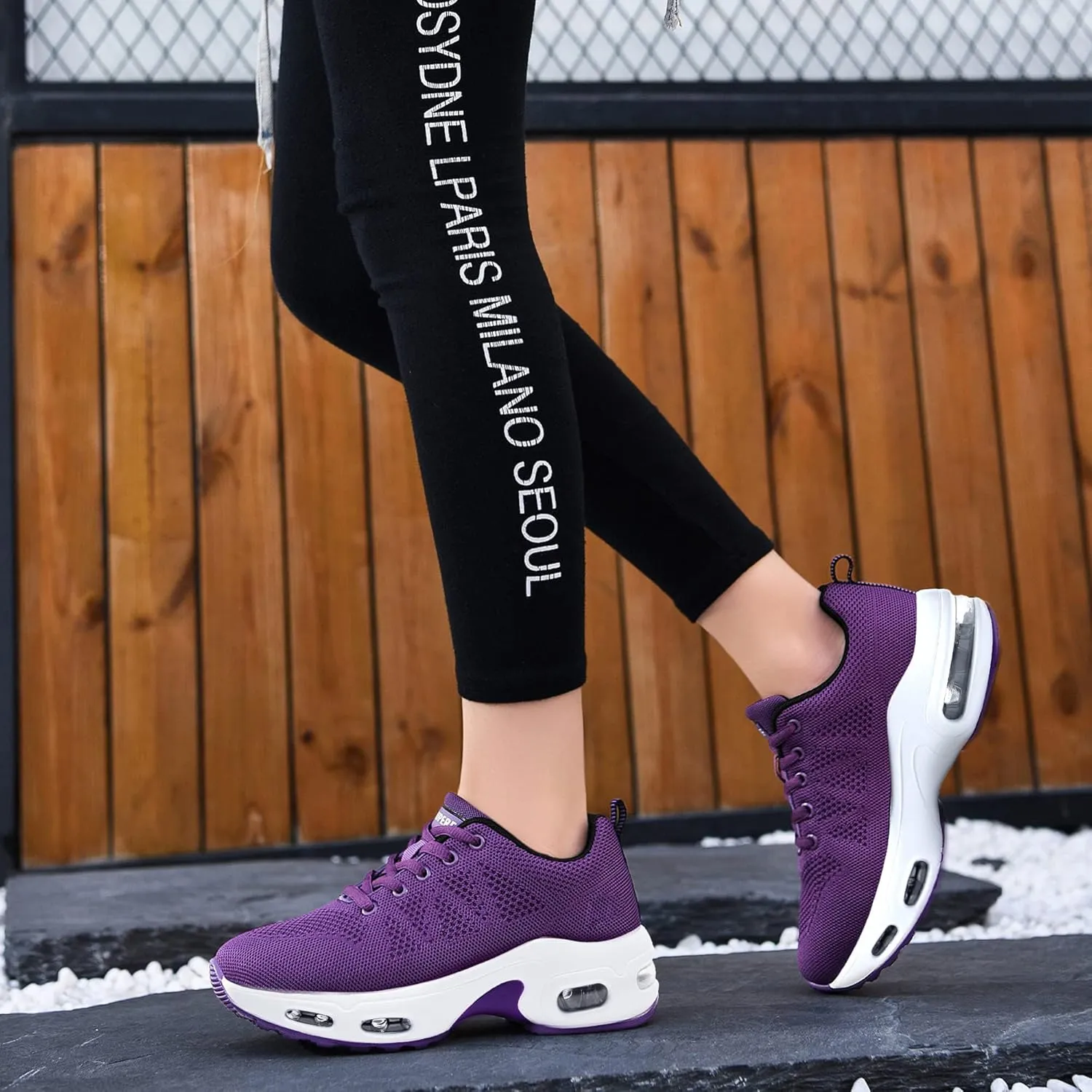Womens Tennis Running Shoes Athletic Gym Walking Fashion Sneakers Breathable Lightweight Jogging Sport Shoe US Size 5.5-11