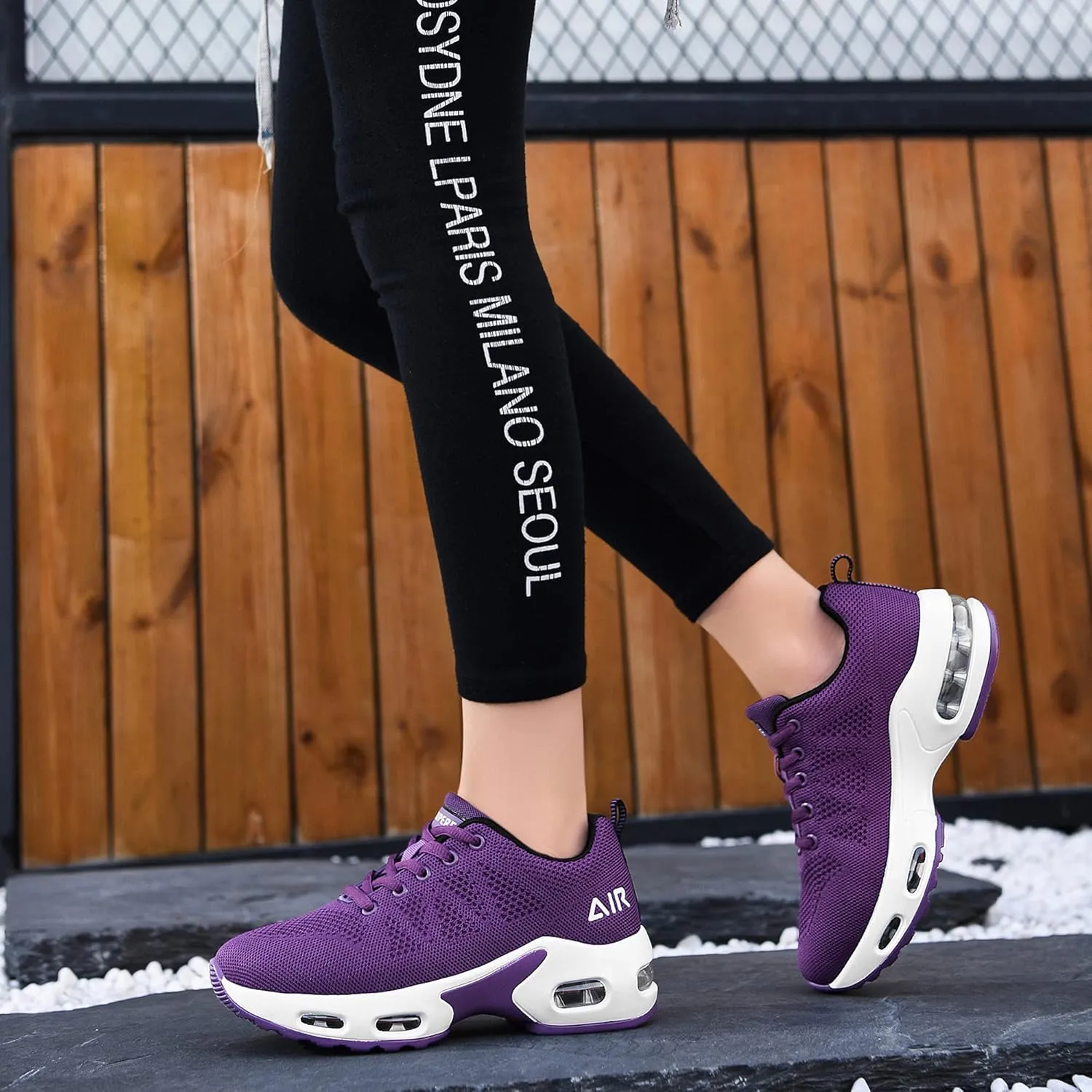 Womens Tennis Running Shoes Athletic Gym Walking Fashion Sneakers Breathable Lightweight Jogging Sport Shoe US Size 5.5-11