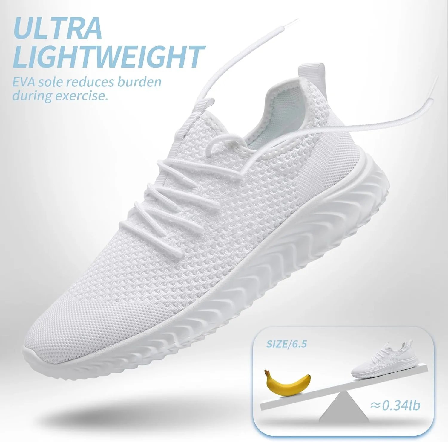 Women's Tennis Running Shoes Lightweight Slip On Walking Shoes Breathable Athletic Sport Gym Workout Jogging Fitness Sneaker