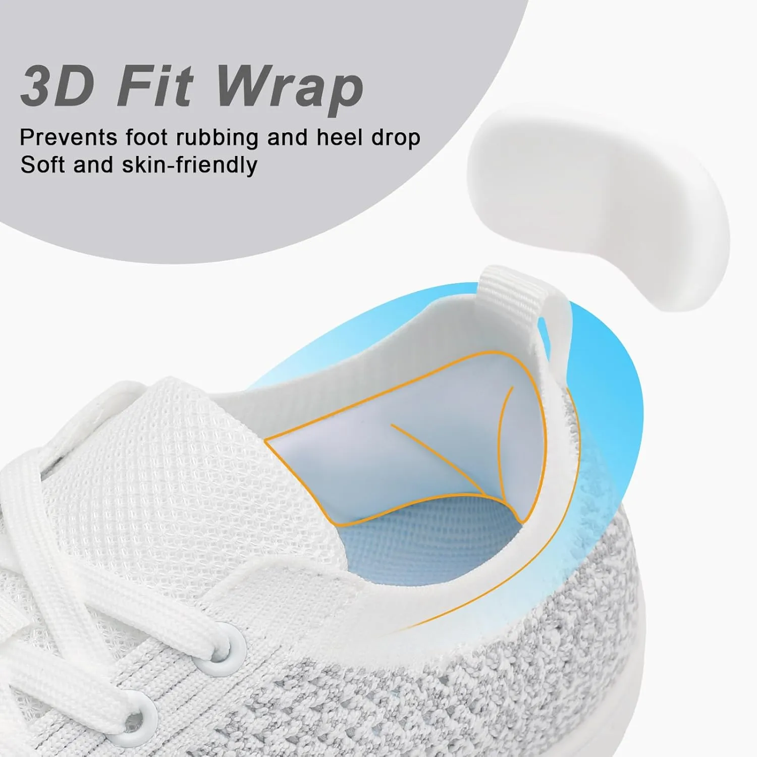 Women's Walking Shoes Wide Toe Box Diabetic Barefoot Shoes with Breathable Zero Drop Sole for Edema, Back Pain Relief