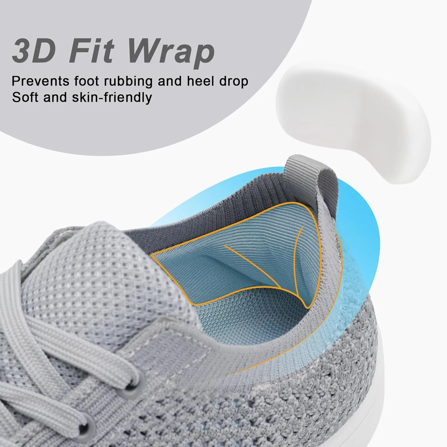 Women's Walking Shoes Wide Toe Box Diabetic Barefoot Shoes with Breathable Zero Drop Sole for Edema, Back Pain Relief