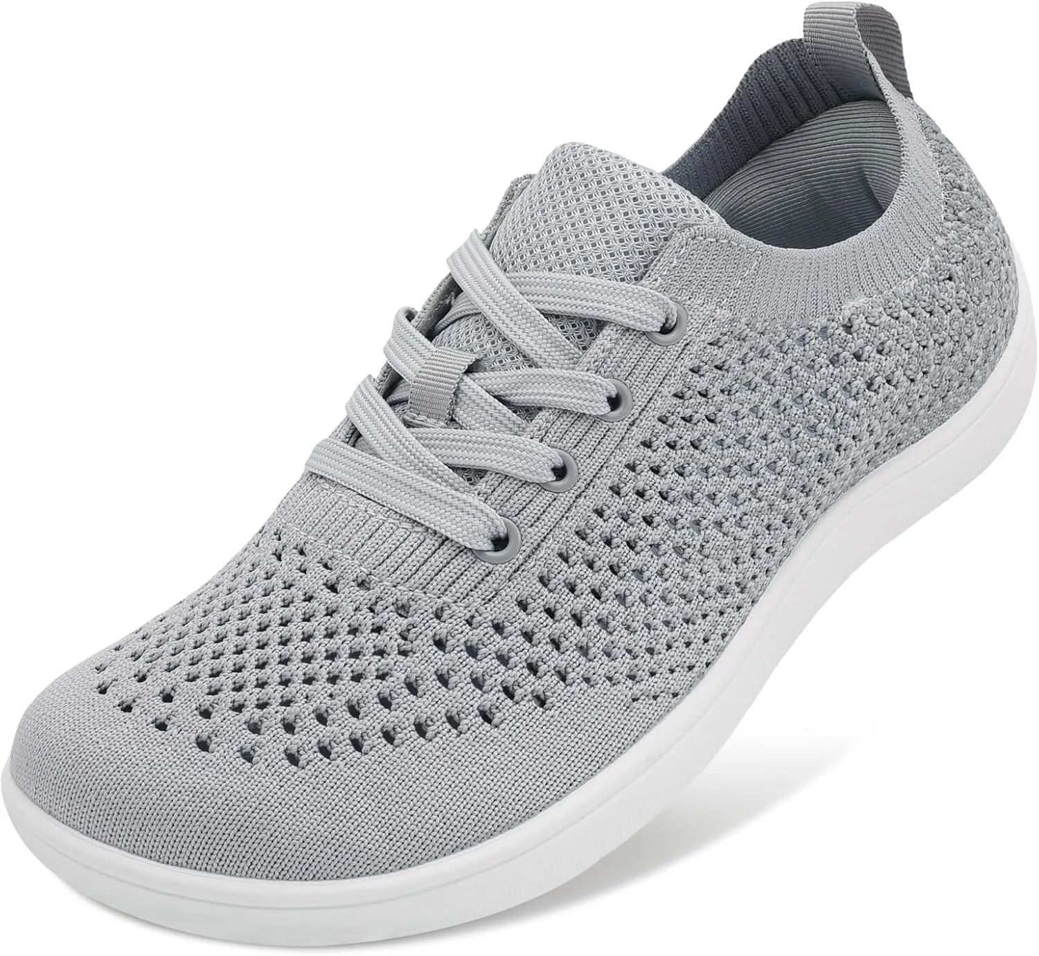 Women's Walking Shoes Wide Toe Box Diabetic Barefoot Shoes with Breathable Zero Drop Sole for Edema, Back Pain Relief