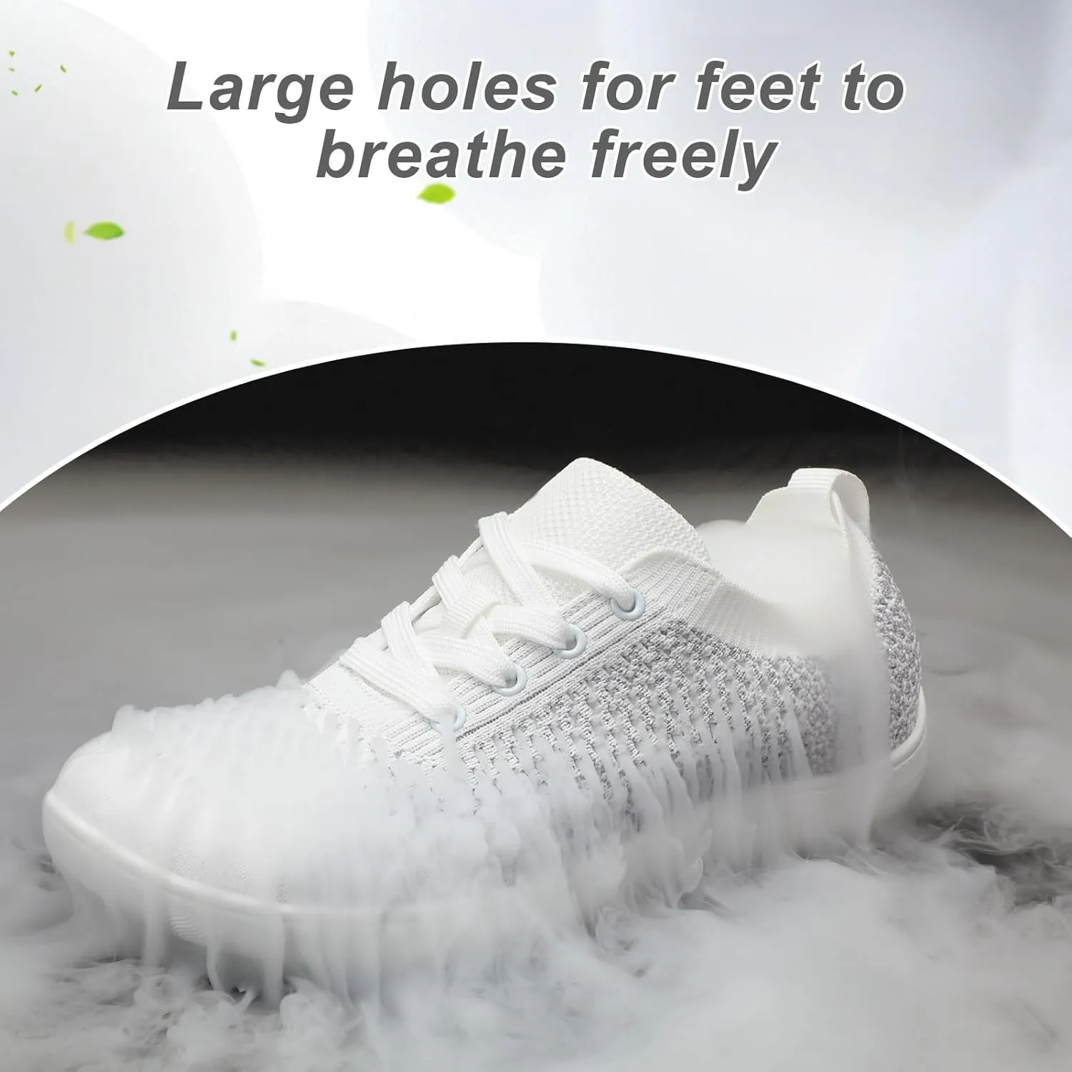 Women's Walking Shoes Wide Toe Box Diabetic Barefoot Shoes with Breathable Zero Drop Sole for Edema, Back Pain Relief