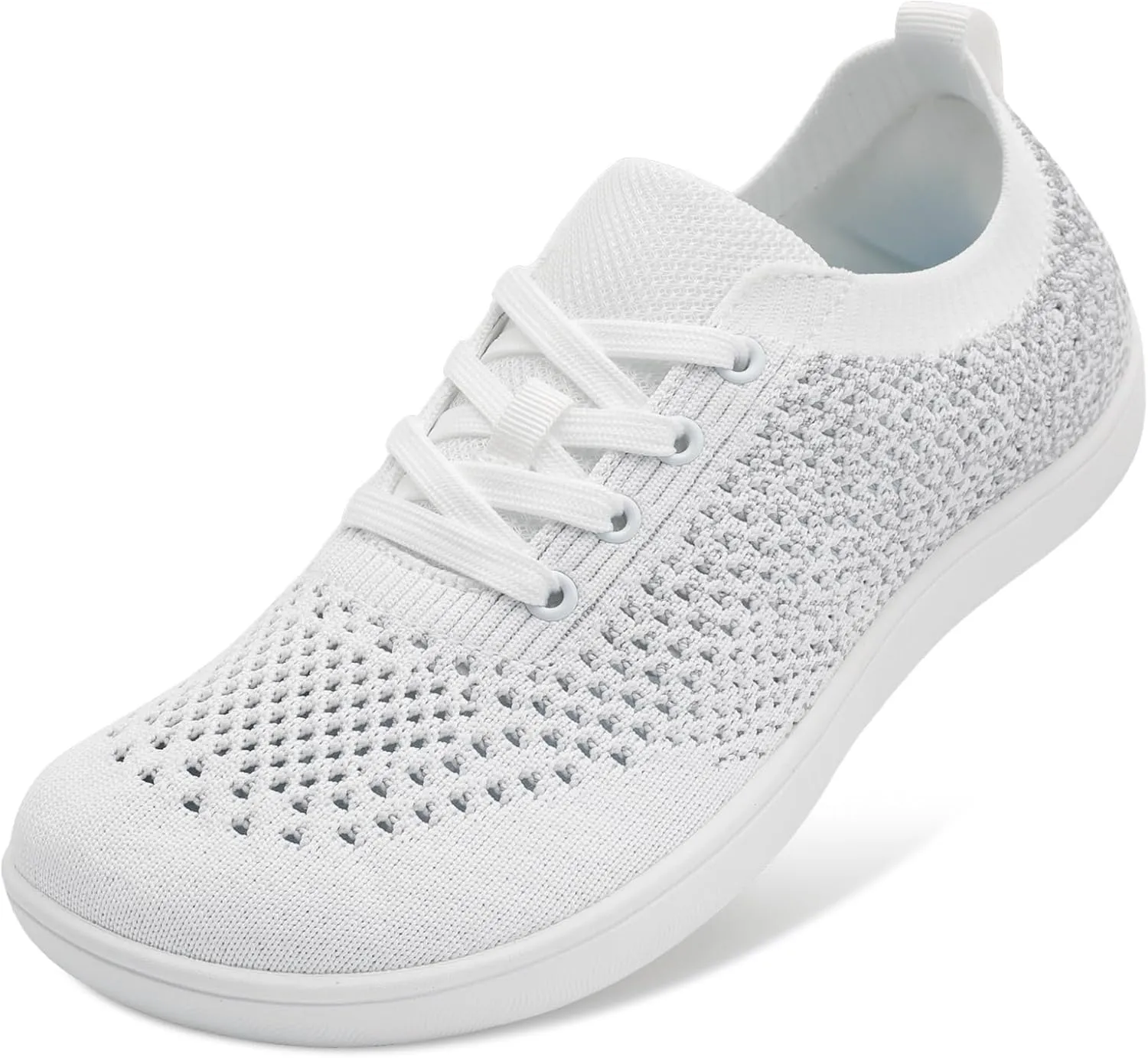 Women's Walking Shoes Wide Toe Box Diabetic Barefoot Shoes with Breathable Zero Drop Sole for Edema, Back Pain Relief
