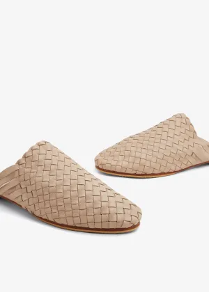 Woven Slipper (Men) - Beige