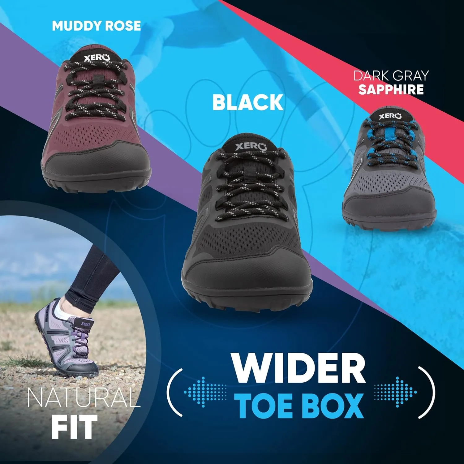 Xero Shoes Women's Mesa Trail II Barefoot Trail Run Shoe