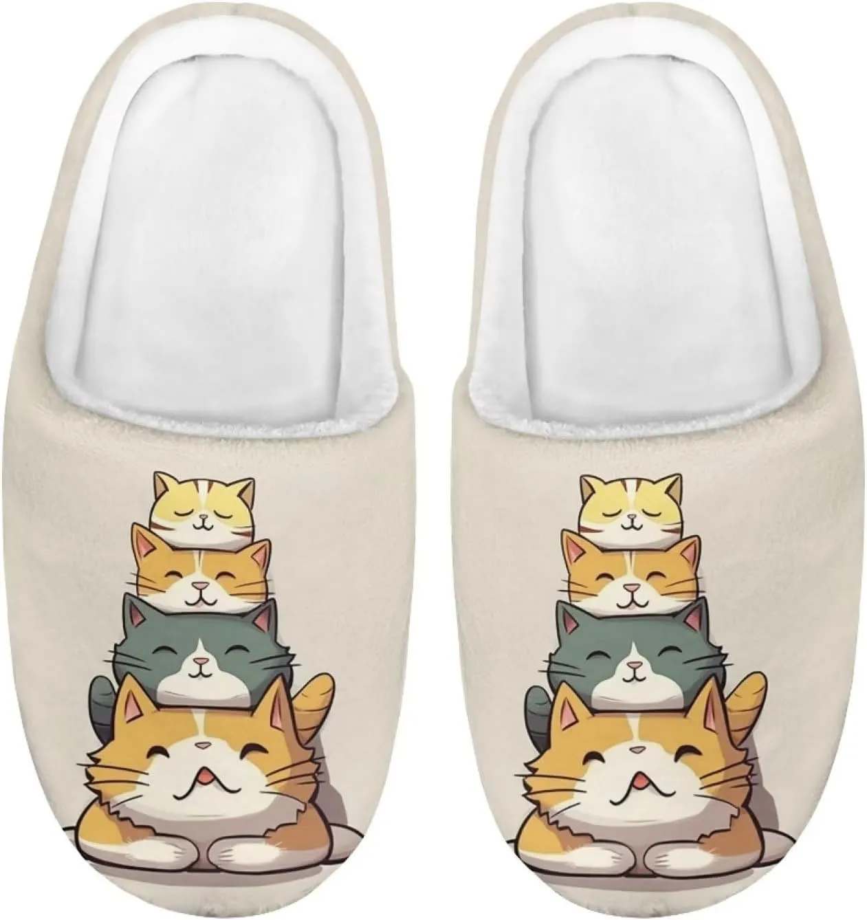 Xpyiqun Kids Slippers Fuzzy House Shoes for Girls Boys Soft Plush Home Slipper Bathroom Spa Shoe 9-14.5