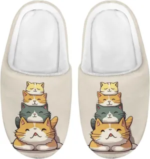 Xpyiqun Kids Slippers Fuzzy House Shoes for Girls Boys Soft Plush Home Slipper Bathroom Spa Shoe 9-14.5