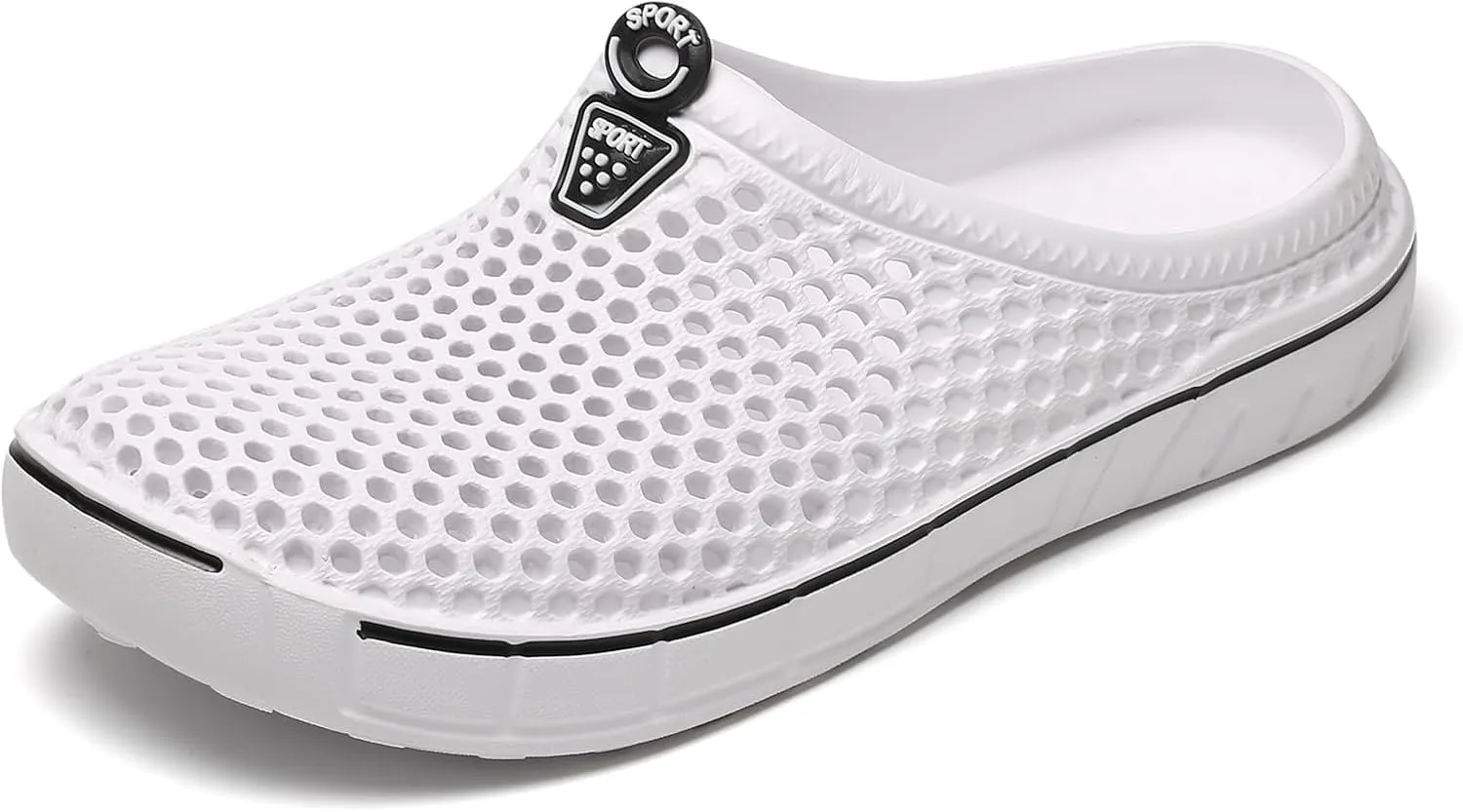 xsby Summer Breathable Mesh Sandals Beach Footwear Anti-Slip Garden Clog Shoes