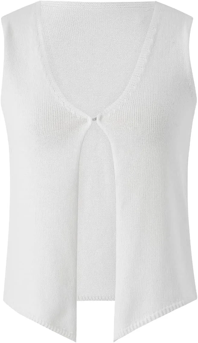 Y2k Vest Going Out Tops for Women Crochet Tube Tank Top Summer Aesthetic Strapless Bandeau Crop Tops
