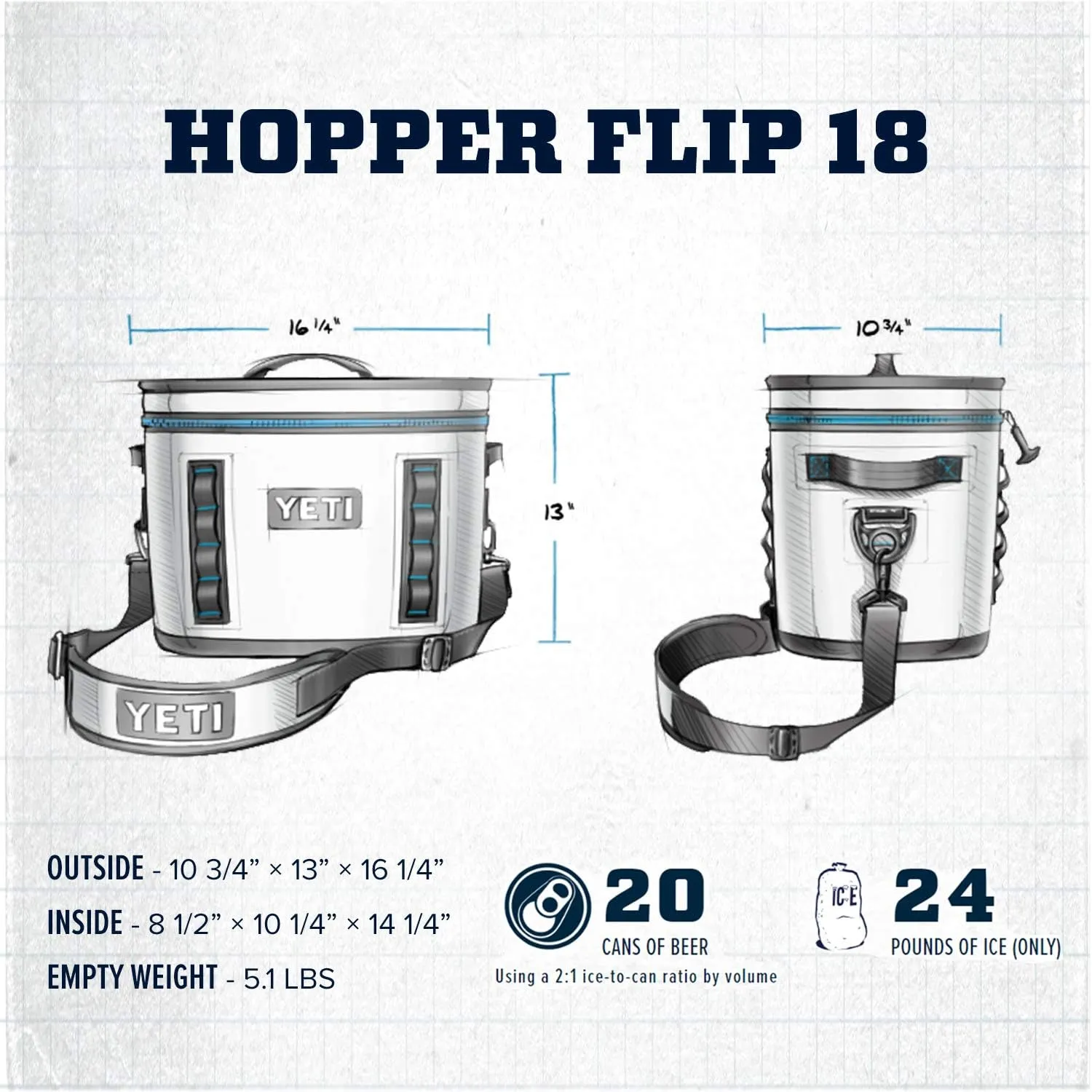 YETI Hopper Flip 18 Portable Soft Cooler