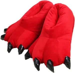 YUNZLAN Unisex Animal Paw Slipper for Men, Women, Boys, Girls, Winter Plush Home Slippers with Non-Slip Sole, Cosplay