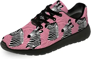 Zebra Shoes for Women Men Tennis Walking Running Shoes Lightweight Animal Texture Sneakers Gifts for Men Women