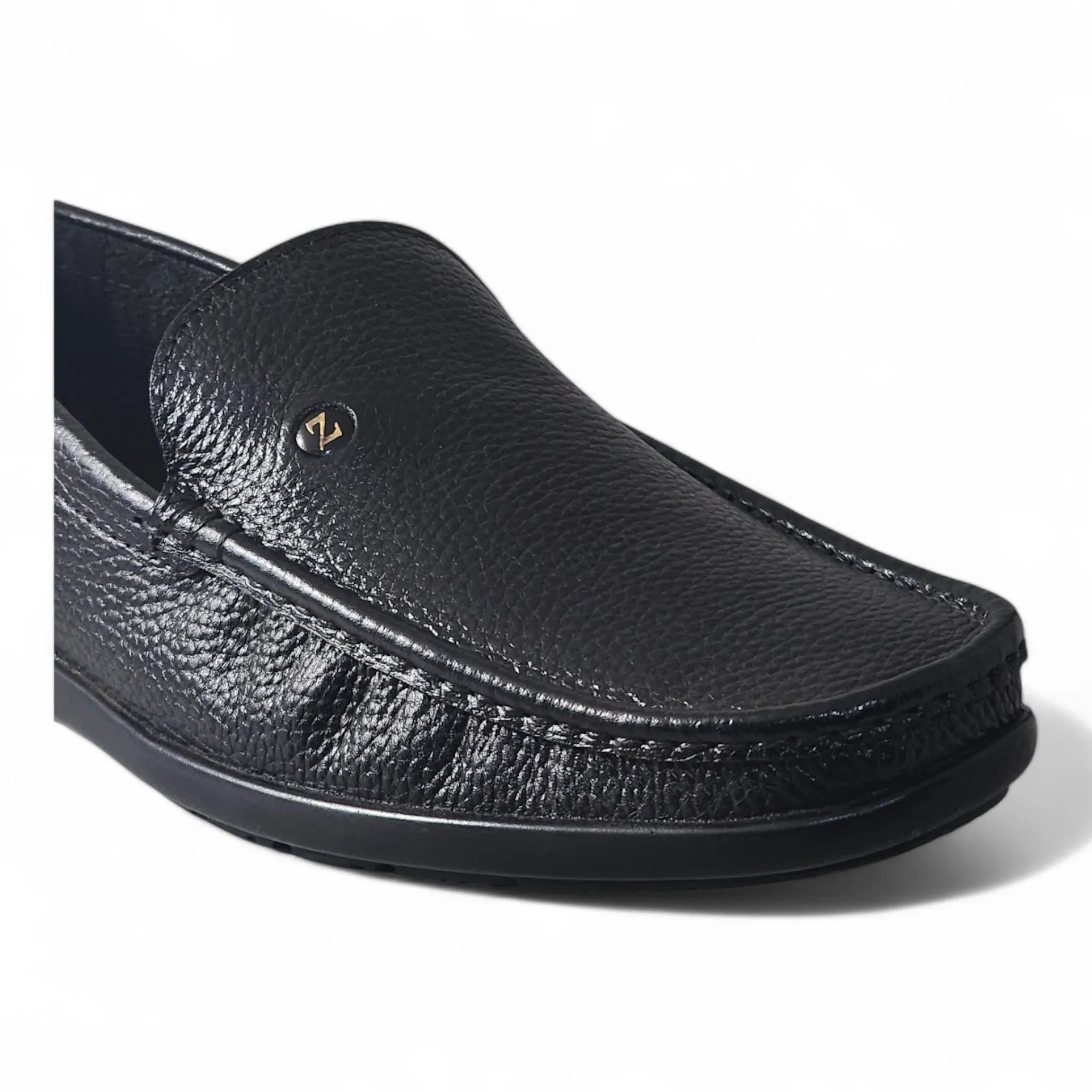 ZOOM D1315 BLACK Men's Loafers/Leather Shoes
