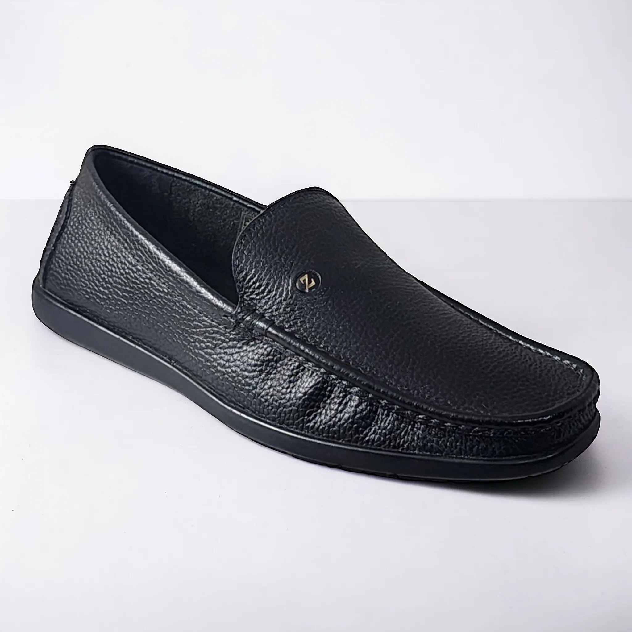 ZOOM D1315 BLACK Men's Loafers/Leather Shoes