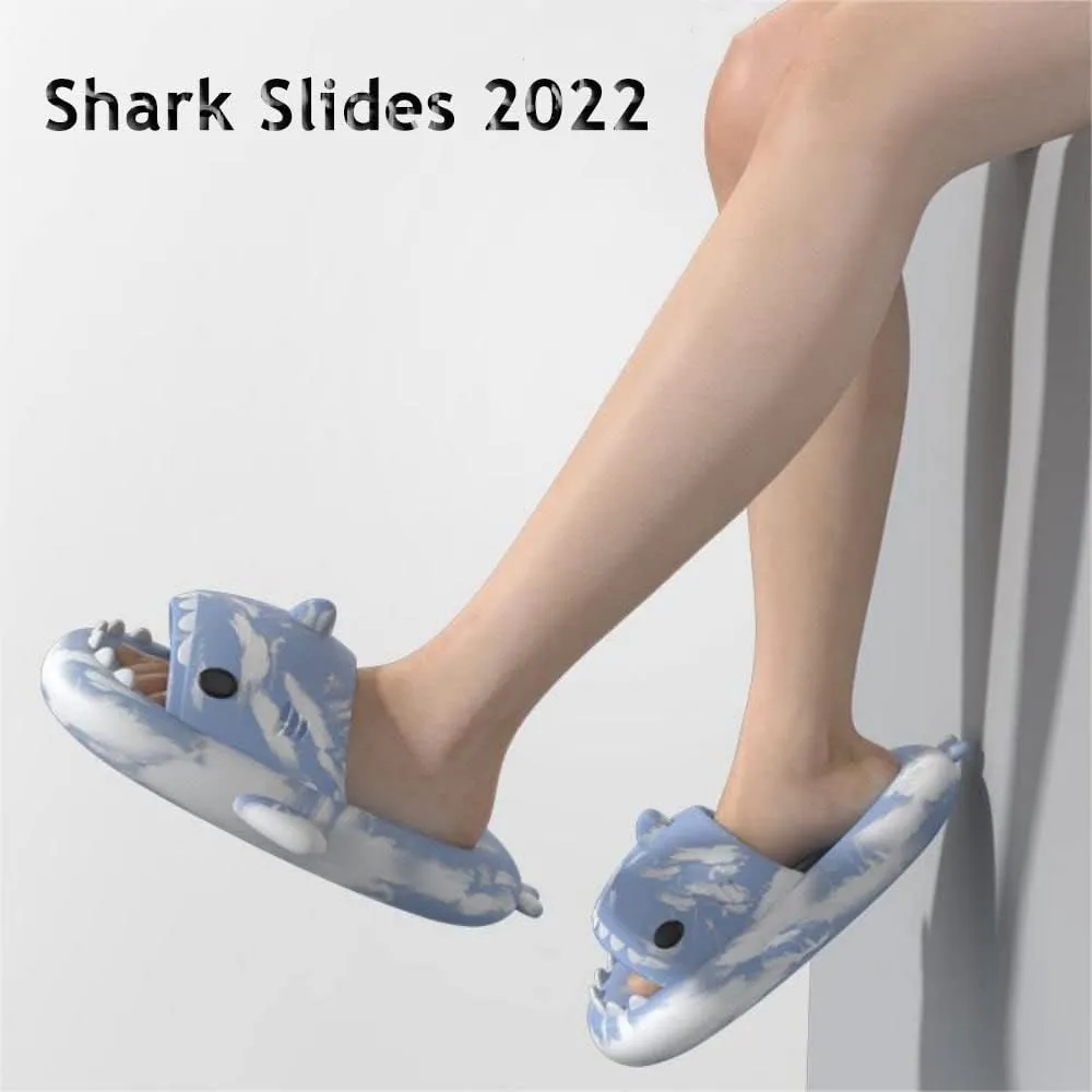 Zureto Shark Slippers, Children's Shark Slippers, Fashionable And Cute, Unisex Indoor And Outdoor EVA Beach Shoes