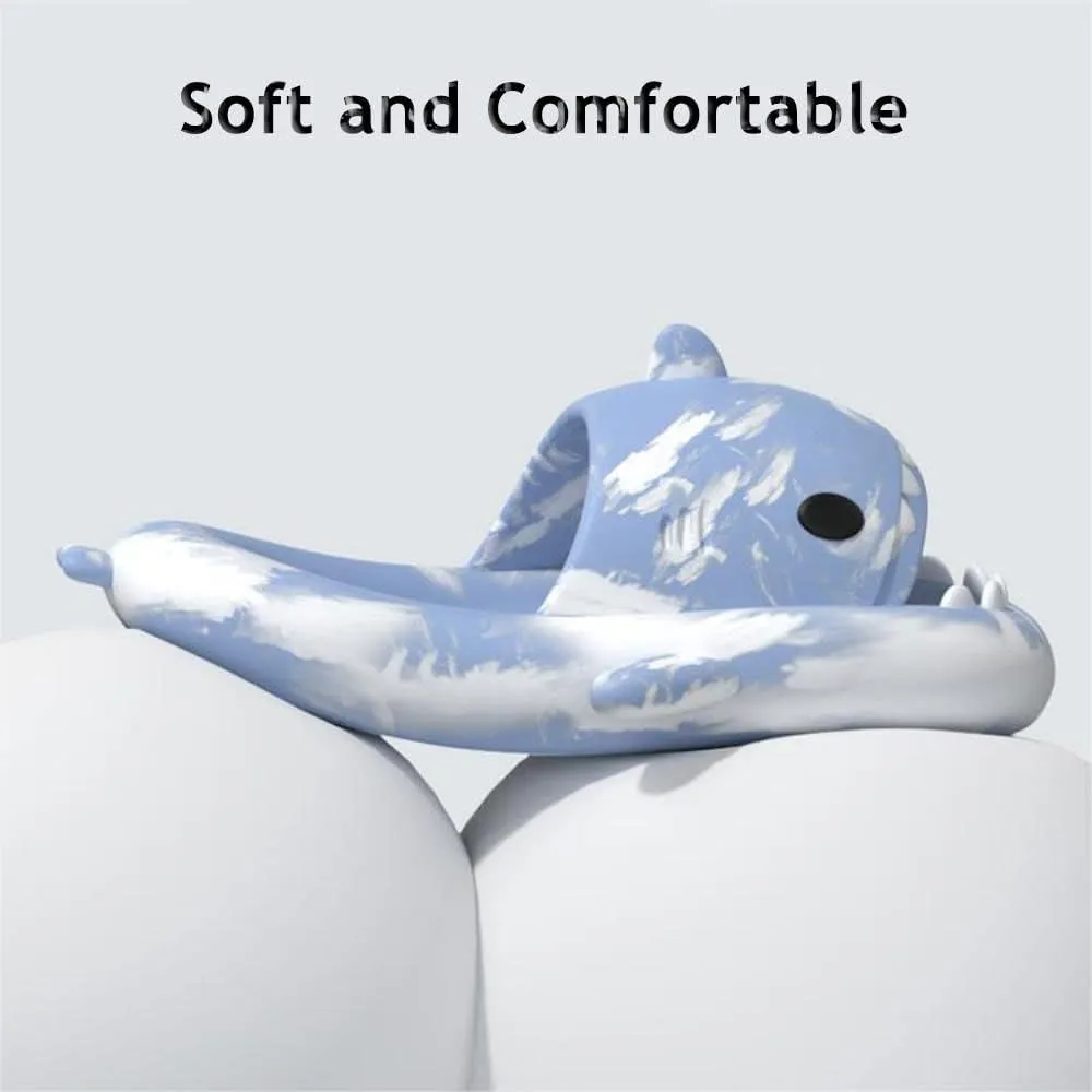 Zureto Shark Slippers, Children's Shark Slippers, Fashionable And Cute, Unisex Indoor And Outdoor EVA Beach Shoes