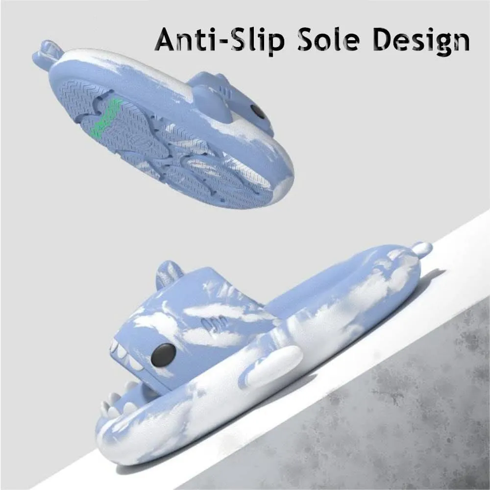 Zureto Shark Slippers, Children's Shark Slippers, Fashionable And Cute, Unisex Indoor And Outdoor EVA Beach Shoes